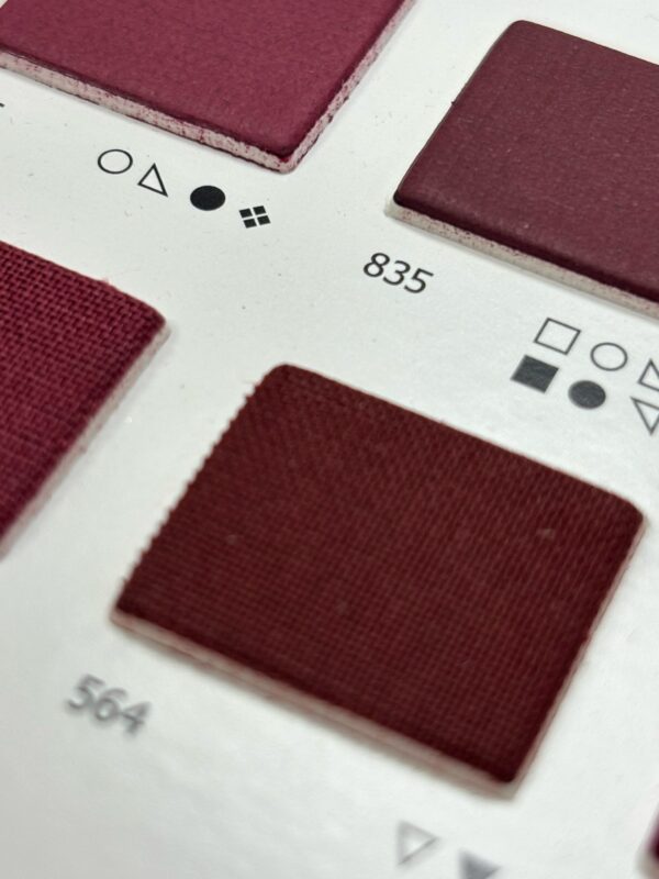 Burgundy dark passe-partout linnen structure - Afbeelding 2
