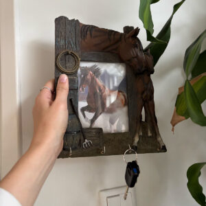 3D Fotolijst met Paard en (Sleutel)haakjes