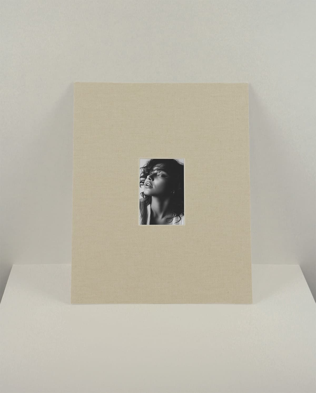 Linnen passe-partout structuur