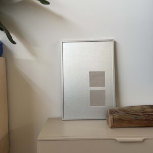 Sample Sale | Zilveren lijst met passe-partout, twee uitsnedes