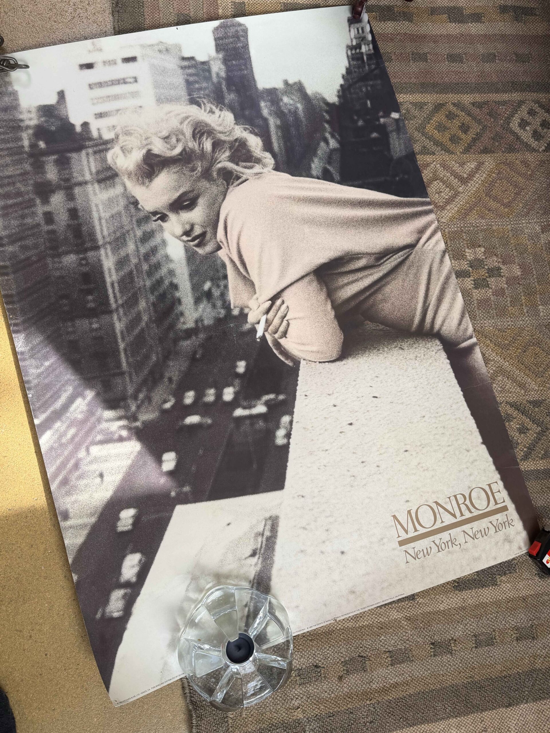 Vintage Marilyn Monroe poster 1989 – New York, Ed Feingersh